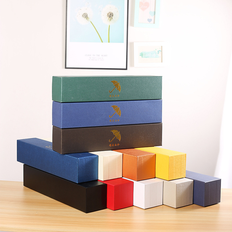 厂家批发长方形保温杯包装盒加厚纸盒礼品盒 天地盖包装盒雨伞盒