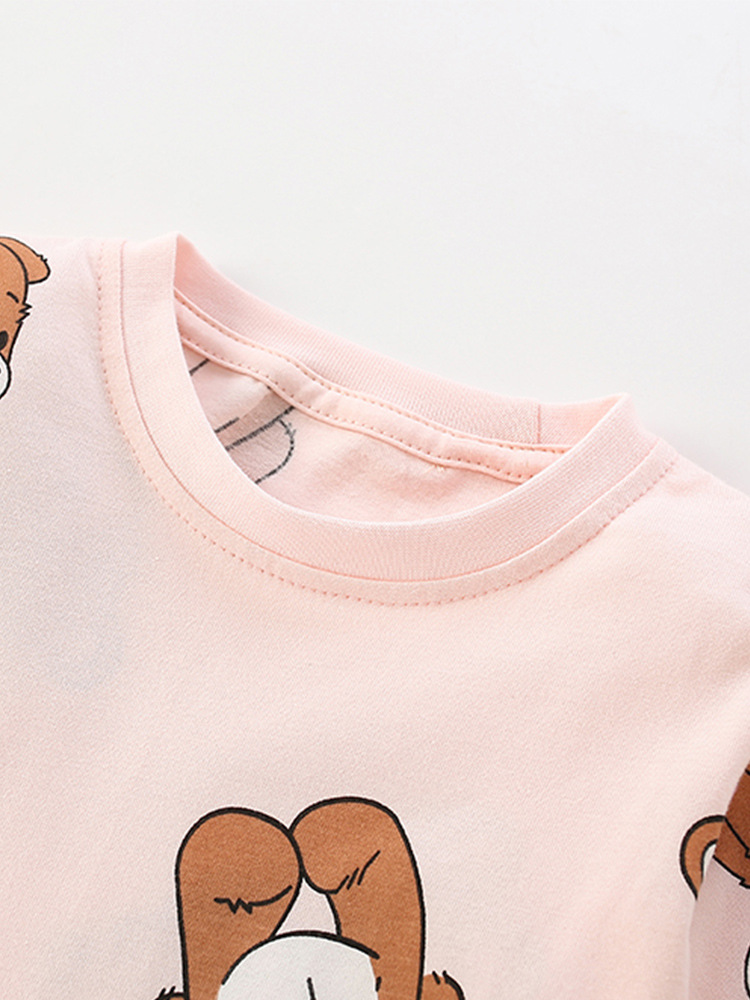 Malwee set de niñas otoño nuevo estilo europeo y americano para niños de mediana edad cuello redondo ocio de manga larga ropa infantil de dos piezas