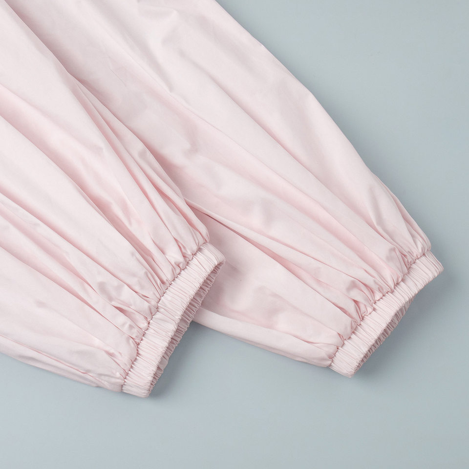 Quần harem ống rộng cotton dáng lửng lưng vừa phong cách đường phố — Màu hồng, Màu kaki, Màu mơ, Màu xanh da trời chi tiết 22