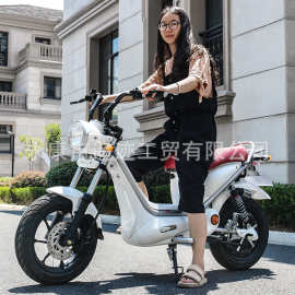 新款芭比力电动摩托车72v1000W改装成人两轮高速代步电摩电瓶车