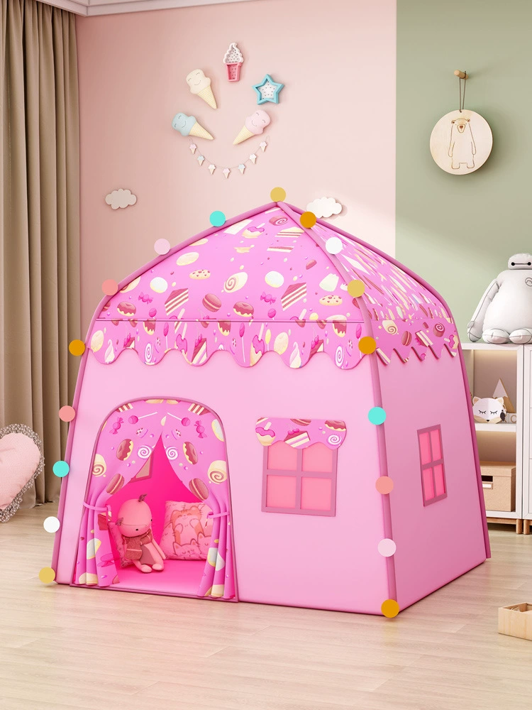 Детская палатка TeddyZoo, внутри princess комната, домик, малыш спит, маленький домик для девочек, игра-домик