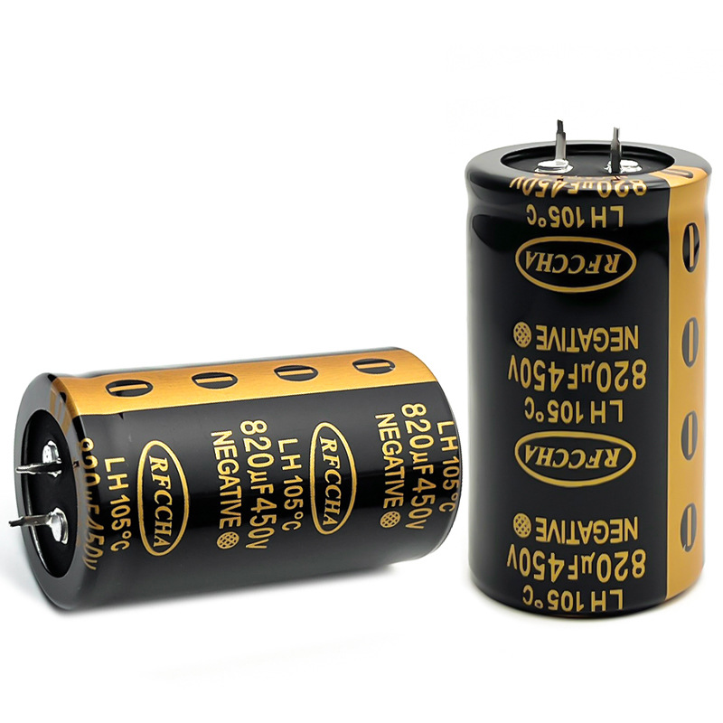 Condensador electrolítico de larga vida LH 450V820uf 35x60 5000H condensador electrolítico de baja resistencia de alta frecuencia