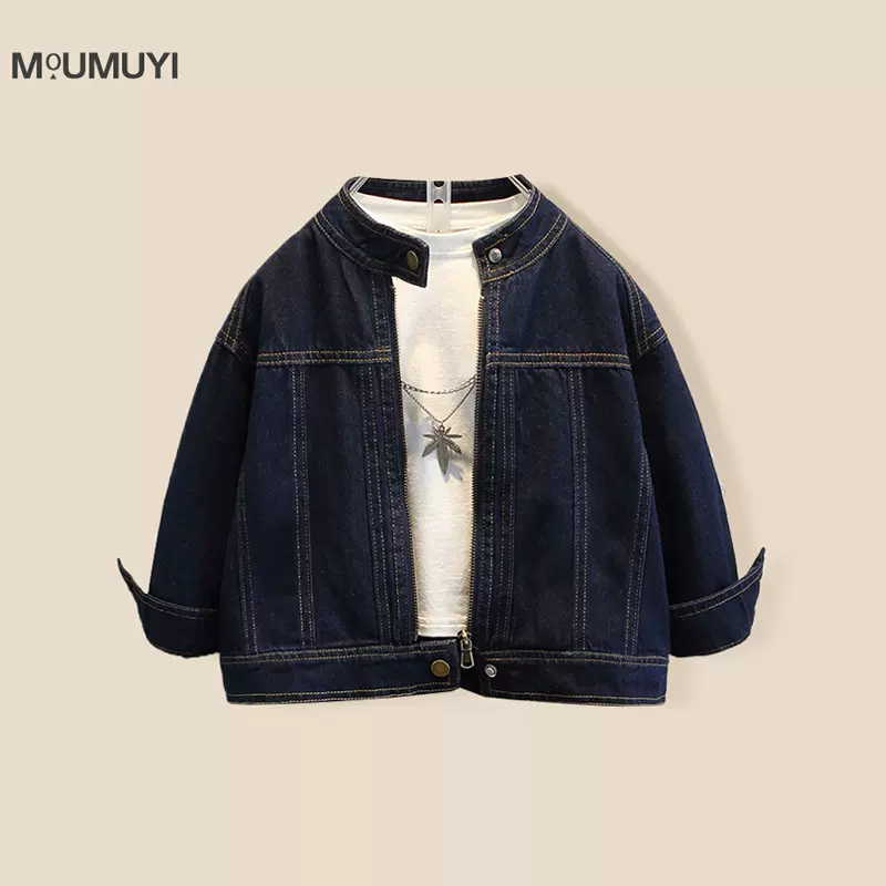 男童韩版软牛仔外套春秋季2025新款儿童宝宝拉链夹克复古开衫上衣
