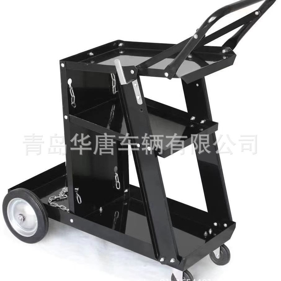 带把手四层抽屉可移动电焊机工具车电焊推车Welding Tool  Cart