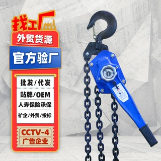 双吊环手扳葫芦一吨0.75t1.5t3t6t9吨3m6m9米手动链条式手板葫芦