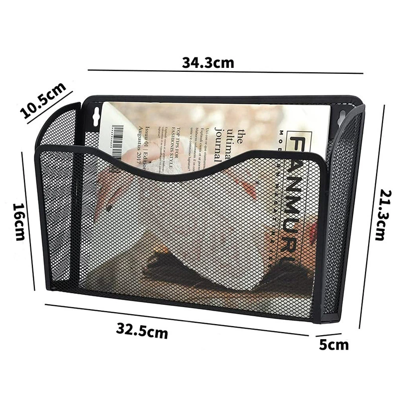 Metal magazine for documents, storage system