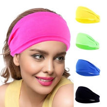 欧美运动束发带 男女运动头巾弹力吸汗瑜伽头带洗脸发饰JDF-225B