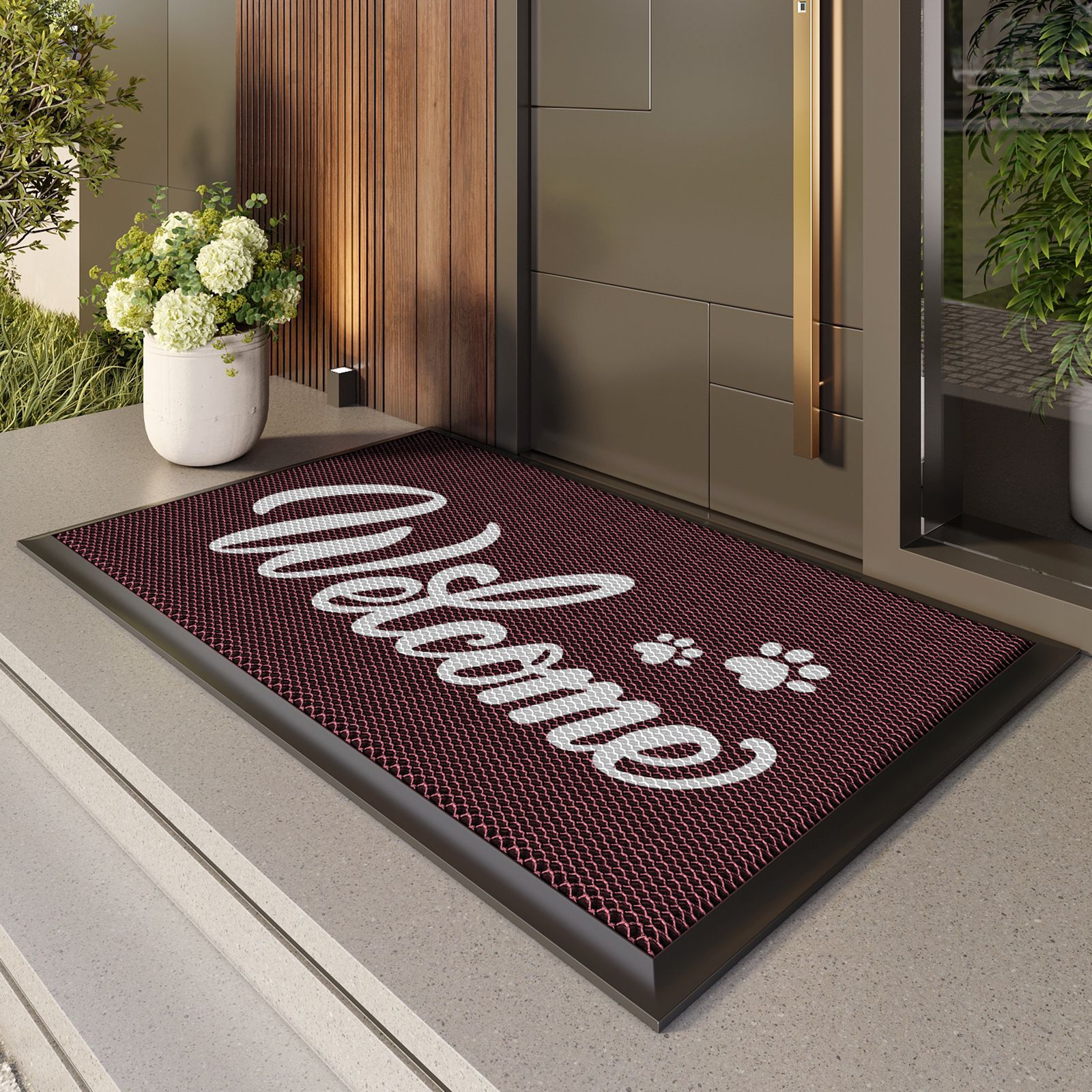 Alfombrilla de puerta de entrada Alfombrilla de exterior Alfombrilla antideslizante de entrada Alfombrilla de entrada Impermeable y protector solar Alfombra de bienvenida Alfombrilla de puerta exterior