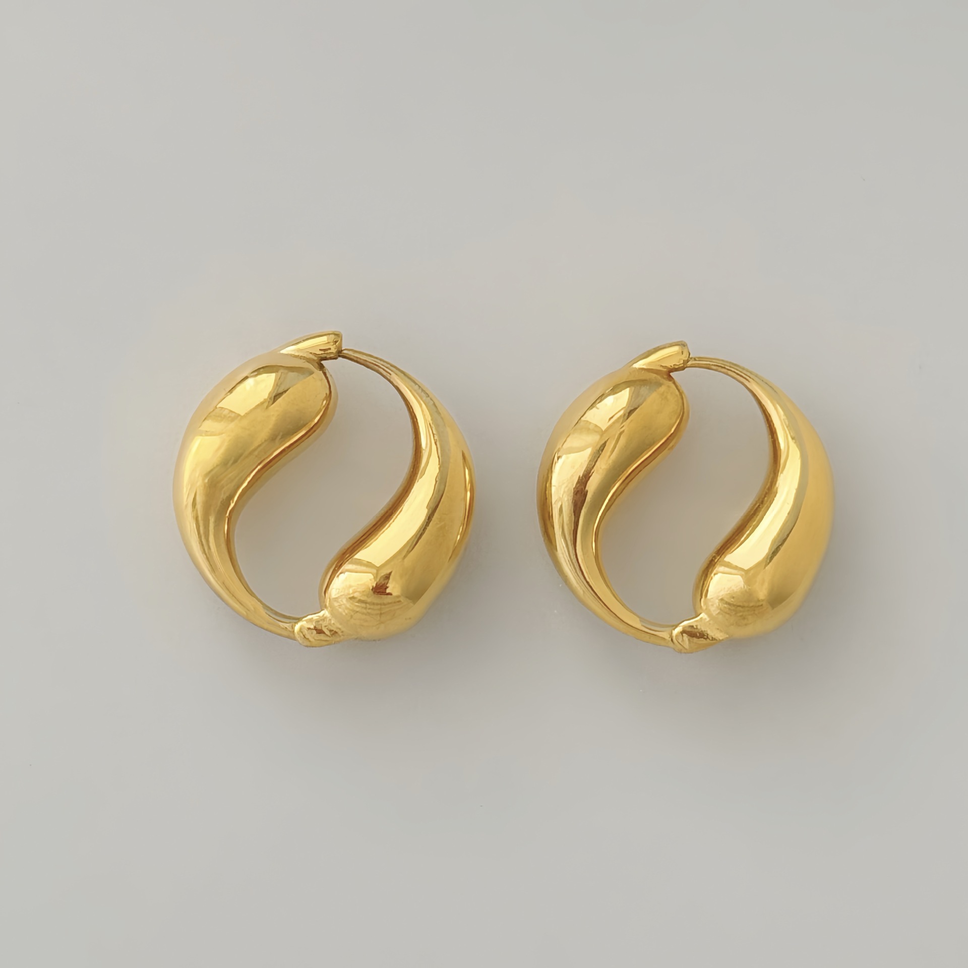 Women's Gender 1 Pair Retro Geometric Plating Titanium Steel Earrings