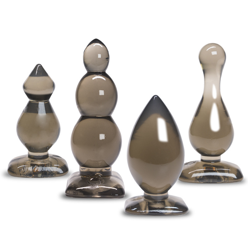 Black TPE Anal Plug Set for Men and Women, Flexible Anal Strips for Beginners — detail image 8
