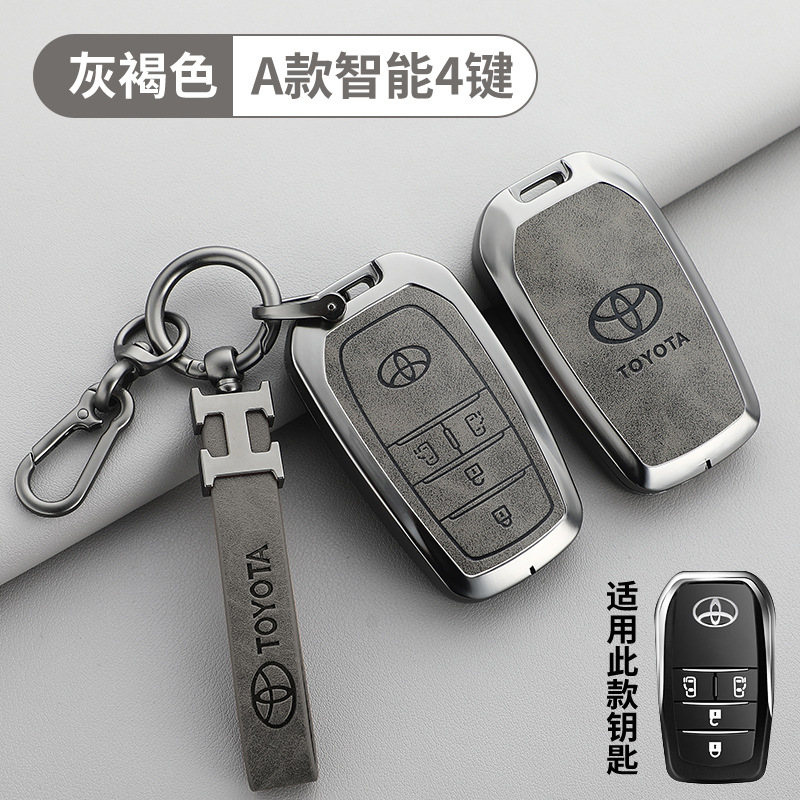 토요타 A타입 4버튼 회갈색 + H 가죽 스트랩 + 말굽 버클