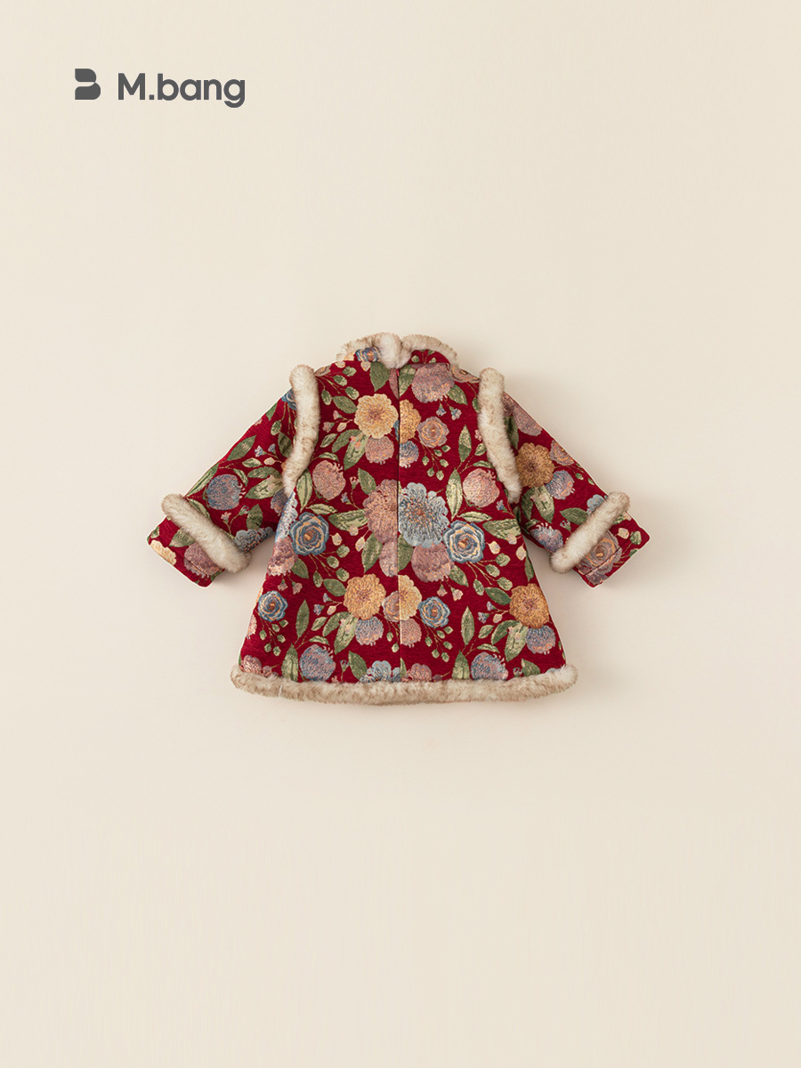 Ropa infantil Youbao, vestido con botones de estilo chino para niñas, traje de Año Nuevo para niños, vestido cheongsam de Año Nuevo para bebés, estilo chino