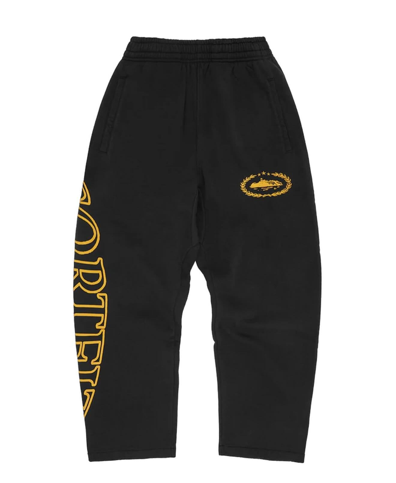 Corteiz Alcatraz nueva con cremallera hoodie suelta alta calle de moda americana conjunto de pantalones de impresión transfronterizos