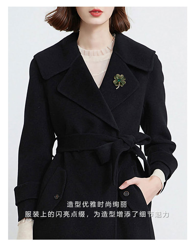 时尚百搭幸运四叶草胸针小清新甜美可爱植物树叶胸花新