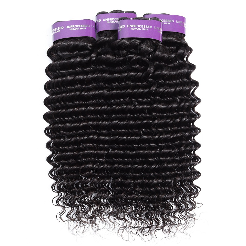 De fibra de vidrio de color natural cortina de pelo onda profunda moda del pelo humano cortina de pelo personalizado