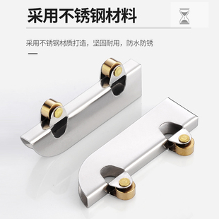 ♔ Showcase Glass Sliding Door Pulley Aluminum Alloy Sliding Door Track Wheel 5mm Glass Wheel Yamagata Glass Guide Rail