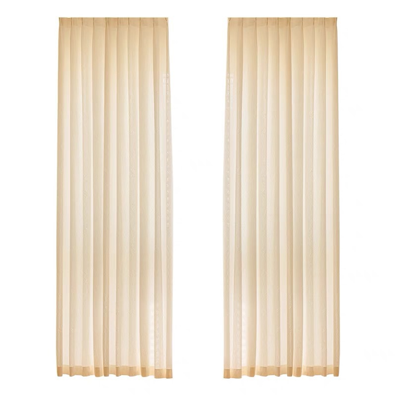 Espejo de color crema francés rayas transparentes de hilo humano opaco sala de estar dormitorio beige blanco Shaoxing Keqiao