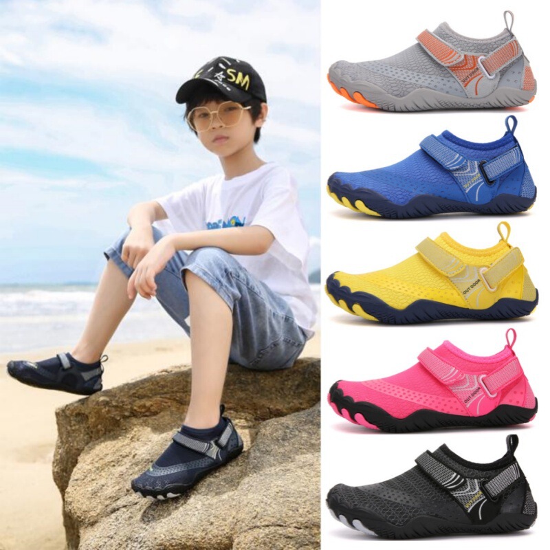 Cross-border outdoor parent-child Bare Feet Children's upstream shoes baby beach shoes five-finger diving shoes snorkeling shoes swimming shoes