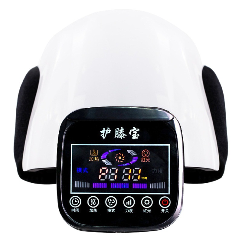 Instrumento de masaje de la articulación de la rodilla caliente comprimir dolor artefacto rodillera electroterapia calefacción caliente vieja pierna fría masajeador