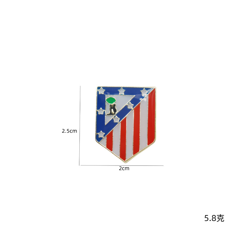 ミラノパリ皇馬曼城リヴァプール金属サッカーブローチ金属バッジ記念品プレゼント|undefined