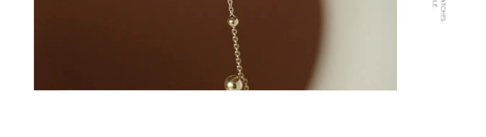 Titanium Steel Material Ball Pattern Women's Gender Plating Design Simple Style Ball Titanium Steel Plating Long Necklace