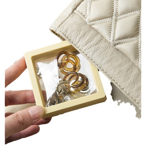 Thin frame portable suspended box jewelry box packaging bag to store transparent anti-oxidation PE film earrings necklace bracelet jewelry