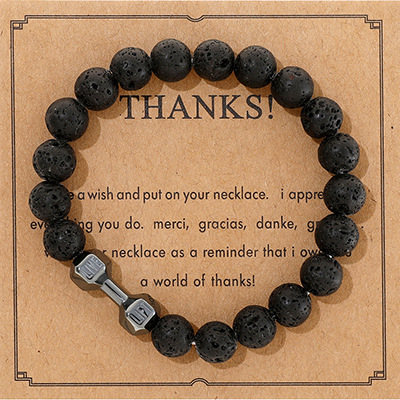 27g Weight Bracelets Classification rope Chain Material 1 Piece Quantity Outdoor, Shopping Occasion Spandex, Zinc alloy Material Dumbbell, Round Pattern Unisex Gender Beaded Design Ethnic Style, Classic Style Style Ethnic Style Classic Style Dumbbell Round Spandex Stone Zinc Alloy Wholesale Bracelets 4