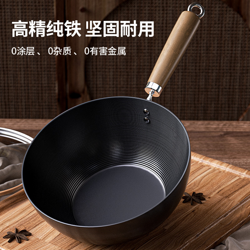 Una persona de estilo japonés mini olla sin recubrimiento no pegajoso olla de horno de hierro de hierro de hierro de horno general