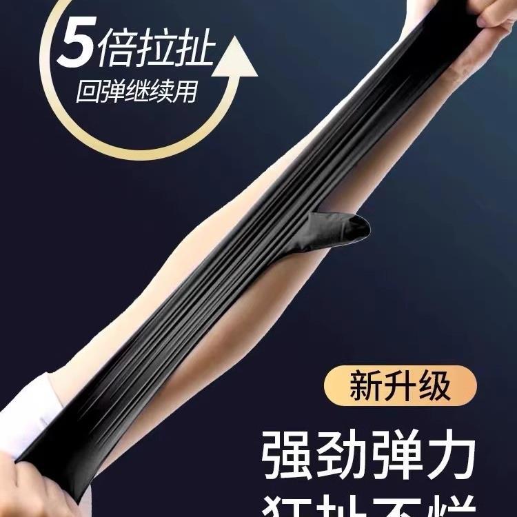 一次性手套丁腈加厚耐磨乳胶橡胶食品级厨房防滑黑色丁晴新款