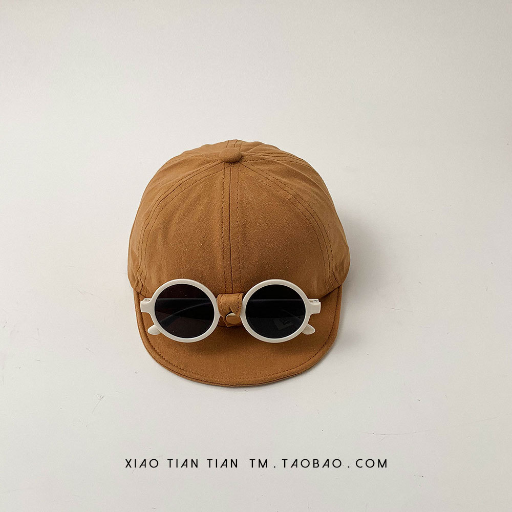 Sombrero de bebé, niño y niña, moda, nicho, gafas de todo fósforo, gorra de una pieza, sombrilla de verano para bebé, gorra de béisbol