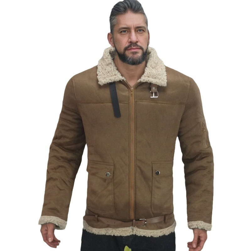 2024 Herbst/Winter Neues Produkt Einteilige Explosive Jacke Verdickter warmer Pelz Wildleder Herrenmantel_voghion.com