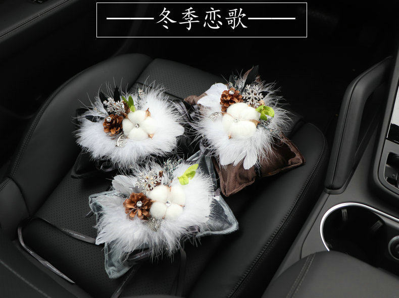 Cottonwood Bamboo Charcoal Car Fragrance Sachet for Odor Removal, Creative and High-End Car Interior Decoration Ornament