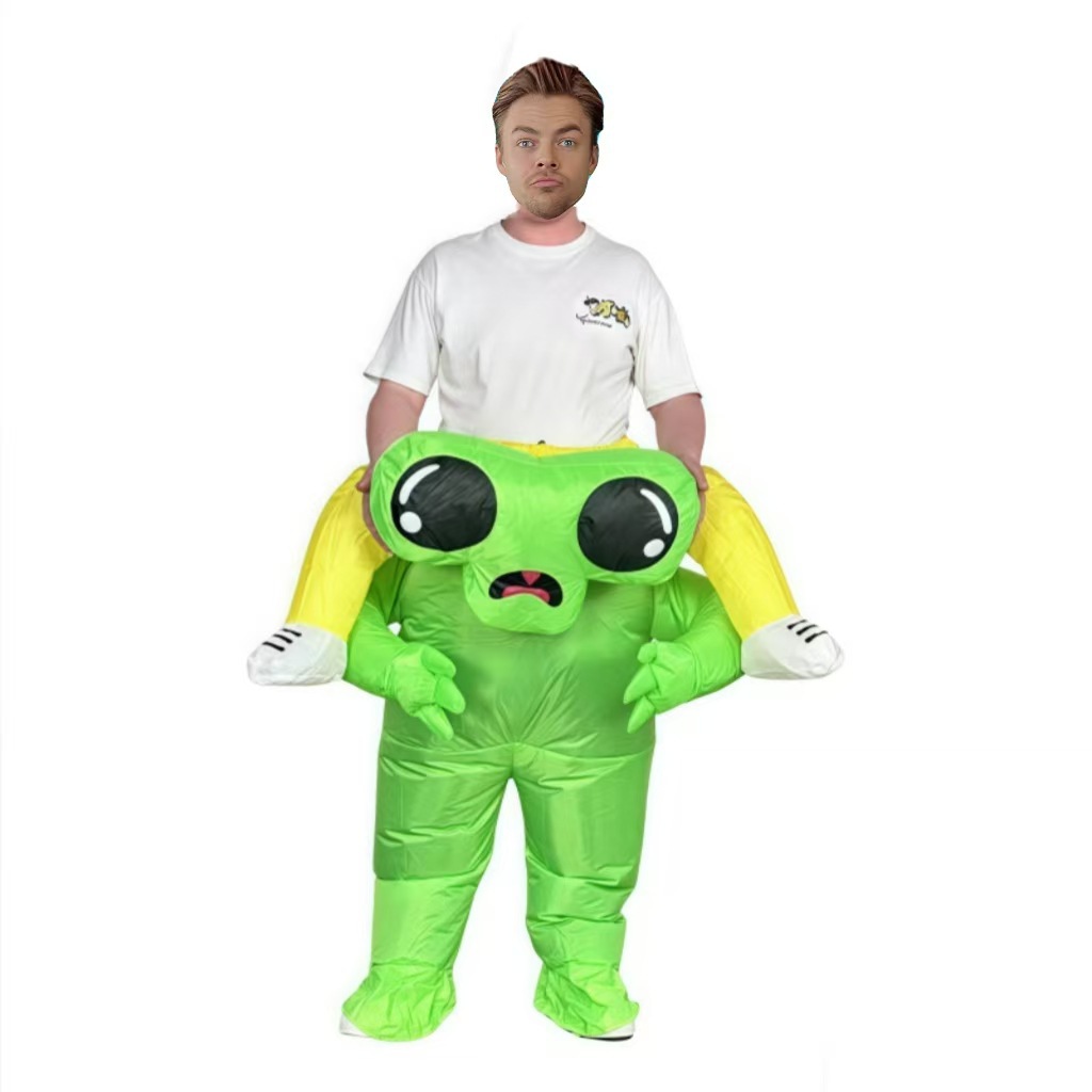 Disfraz inflable de dinosaurio personalizable Alien Shark Dress Up Halloween Espectáculo divertido Decoración de fiesta Resurrección