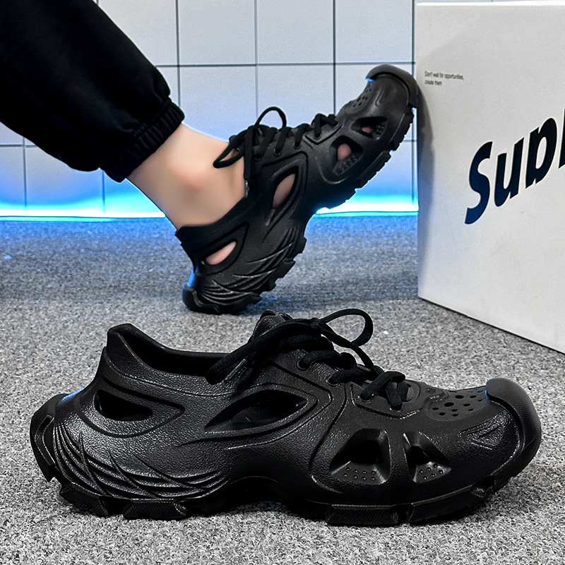 Coconut Croc Shoes Men's Eva Outerwear Sports Slippers Summer Outdoor Non-Slip Soft Sole Wading Beach Sandals