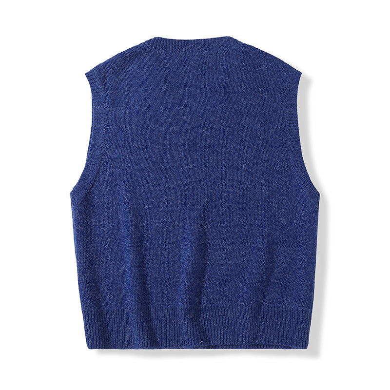 Men's clothing special supply 's casual autumn and winter new trendy brand knitted vest sleeveless waistcoat sweater_voghion.com