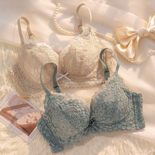Underwear, push up bra, wireless bra, supporting sexy set