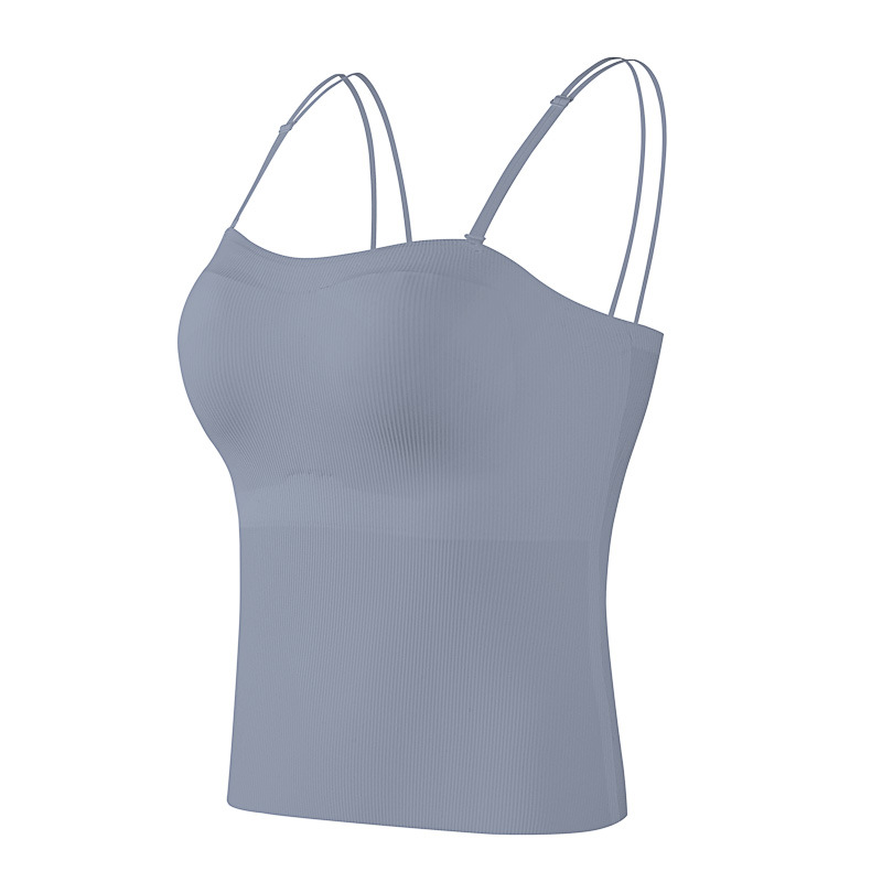 파란색 스파게티 스트랩