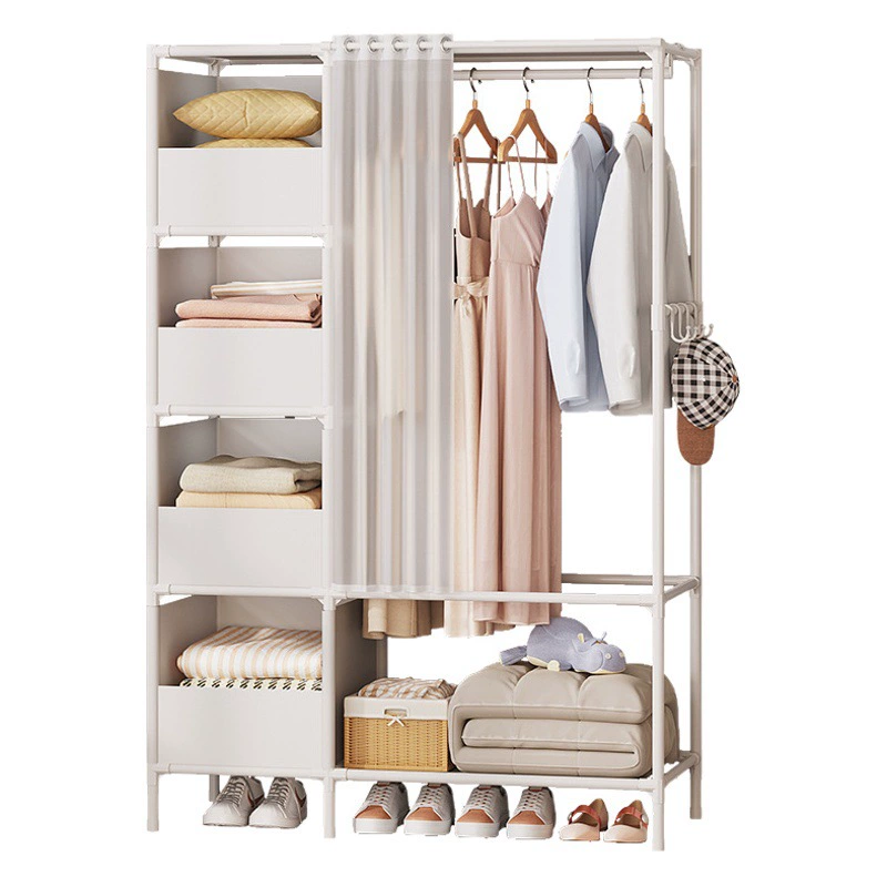 Гардероб домашняя спальня простой сборный шкаф экономичный Твердый Прочный небольшой квартирный шкаф Аренда Дом Простой