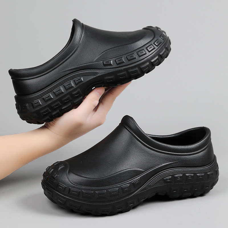 [Aprobación directa de fábrica] Zapatos de trabajo antideslizantes para chef, zapatos de cocina antideslizantes y desodorantes para catering de hotel, ligeros y resistentes al desgaste image 4