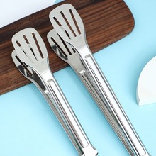 厨房用防烫加厚食品烧烤烤肉面包食物焖油炸煎牛排304不锈钢夹子