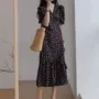 夏季显瘦法式碎花连衣裙