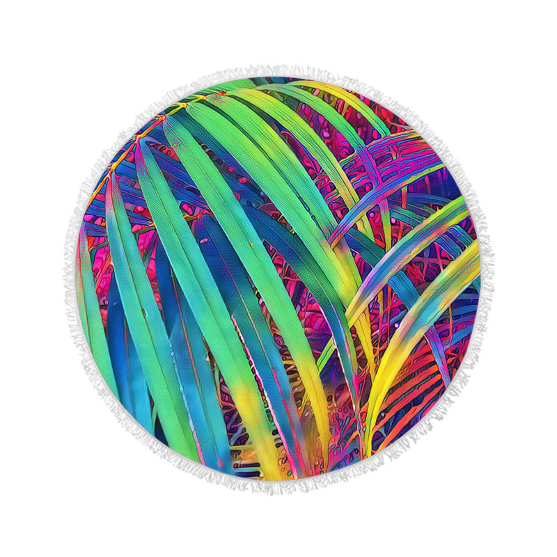 Toalla de playa activa en stock manto activo borla Toalla de playa microfibra Toalla de baño redonda Toalla de baño de playa fabricante