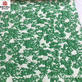 凹凸大提花工艺立体棉彩提花面料 浮雕舞台礼服服装女装布料批发