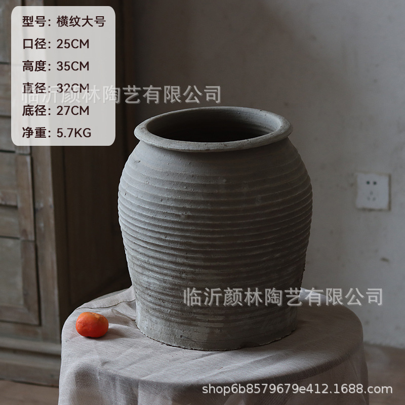 Cerámica de tierra antigua cerámica de viento tranquilo ornamentos cerámica antigua cerámica intangible cerámica hecha a mano decoración residencial vintage vasijas de cerámica