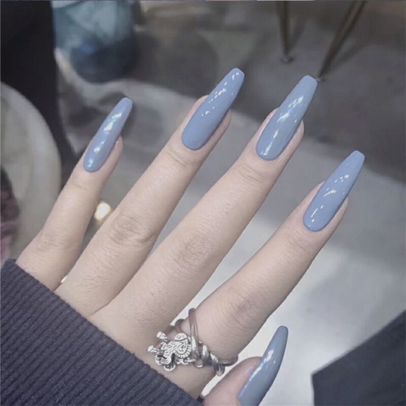 ひょうたん青灰色の長いつけ爪ネイルチップ 24枚 30枚爪付け ネイルシール 3d 両面テープ付き ネイルチップ 買い誠実 Vivalafocaccia Com ひょうたん青灰色の長いつけ爪ネイルチップ 24枚 30枚爪付け ネイルシール 3d 両面テープ付き ネイルチップ 買い誠実 Vivalafocaccia Com