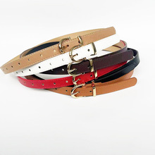 韩版女士时尚平板腰带装饰牛仔裤女学生细腰带服装搭配腰带女现货