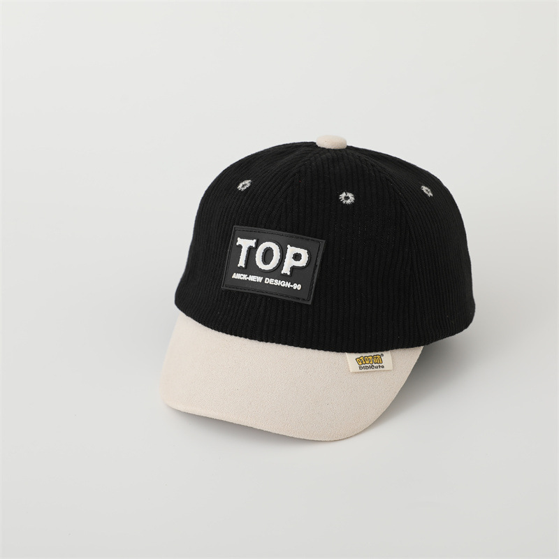 Sombreros de bebé de invierno y otoño de terciopelo de moda coreana para niños y niñas al aire libre caliente y grueso sombrero de pato universal