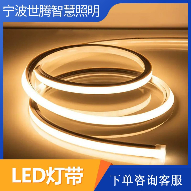 Гибкая Светодиодная лента волшебный неоновый шатер Проточная вода на открытом воздухе наружная Водонепроницаемая Инженерная Яркая Мягкая Светодиодная лента