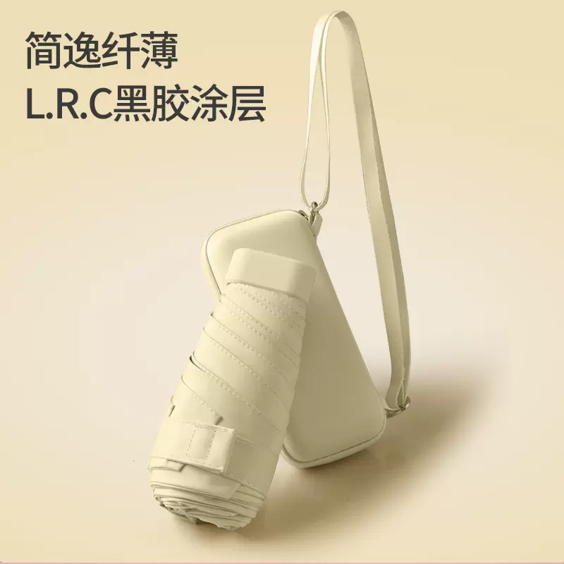 纯色太阳伞女防晒防紫外线遮阳伞五折背包小巧迷你折叠卡包伞批发