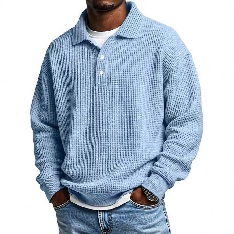 2026 Autumn And Winter Men's Shirt Casual Versatile Buttons Loose Shirt Men_viptrois.com